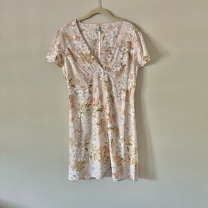 Amuse Society Revolve v neck floral willow dress size medium
